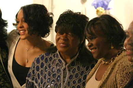 Eve L. Ewing, Koko Taylor and Sylvia Ewing backstage