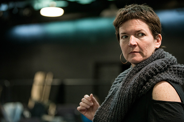 Director Jessica Thebus in rehearsal for <i>Richard III</i>.