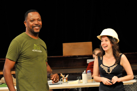 Ensemble member James Vincent Meredith with Hillary Clemens