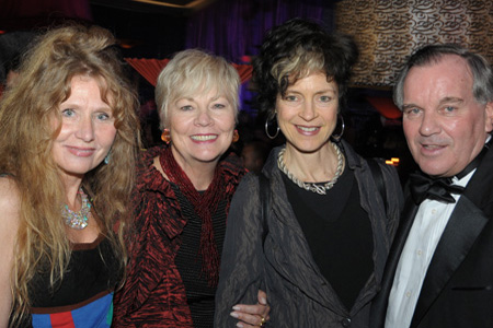 Steppenwolf Trustee Donna La Pietra, Maggie Daley, Artistic Director Martha Lavey, The Honorable Mayor Daley