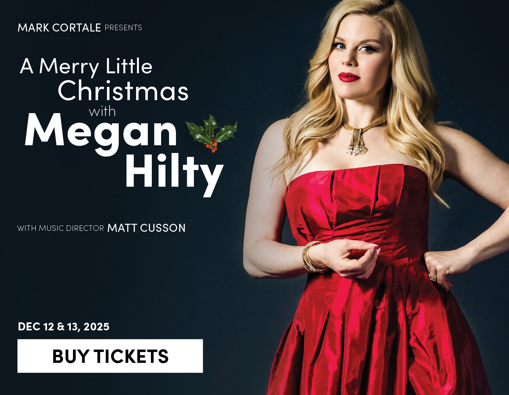 A Merry Little Christmas with Megan Hilty - December 12 - 13 - Buy Tickets 