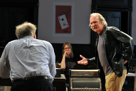 Ensemble members Francis Guinan (Back to us), Amy Morton and Tracy Letts