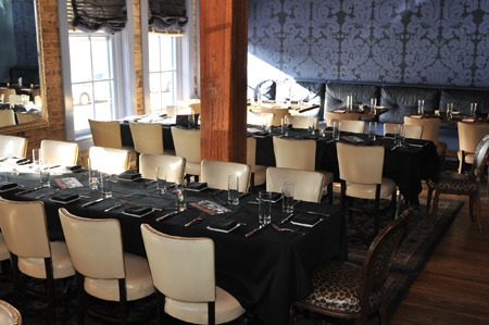 The Landmark Blue Room ready for guests to arrive.