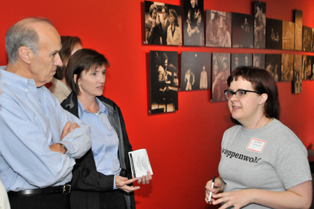 Steppenwolf subscribers with literary manager Joy Meads