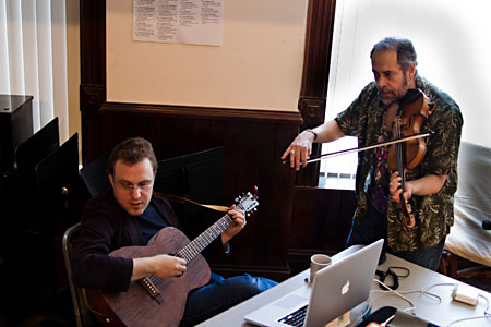 Composer Josh Schmidt and lead Musician L.J. Slavin