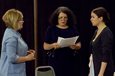 Director Laley Lippard, Kathy Scambiaterra and Leah Karpel