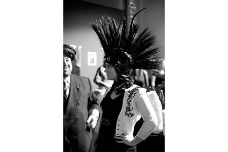 Guests had the opportunity to try on costumes from past productions