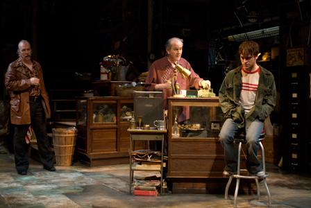 Ensemble members Tracy Letts and Francis Guinan with Patrick Andrews