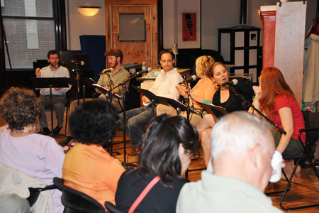 Ed Sobel with actors