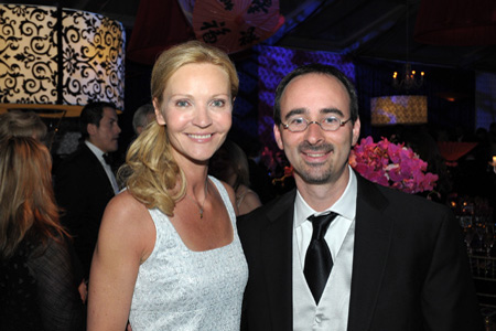 Steppenwolf ensemble member and Gala 2008 host Joan Allen and Event Co-Chair Eric Lefkofsky