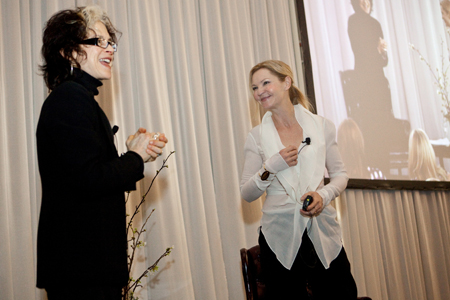 Steppenwolf Artistic Director Martha Lavey and Honoree Joan Allen.
