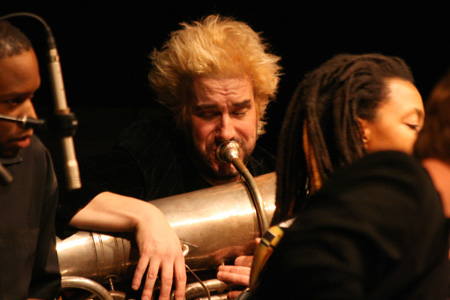 Ron Caswell on tuba