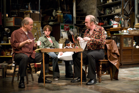 Ensemble member Francis Guinan with Patrick Andrews and ensemble member Tracy Letts