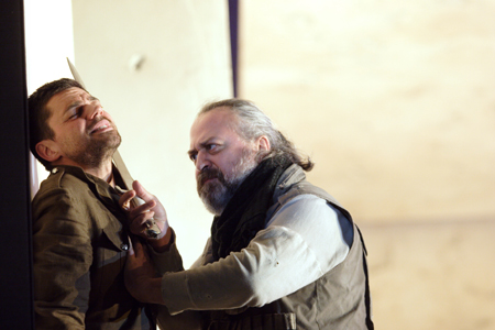 Dominic Cooper and Stanley Townsend