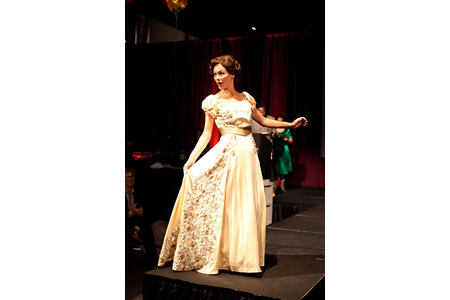 - Beth Lacke modeling Amy Morton’s costume from Steppenwolf’s 2004 production The Cherry Orchard 