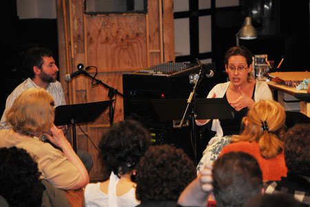 Ed Sobel with an actor