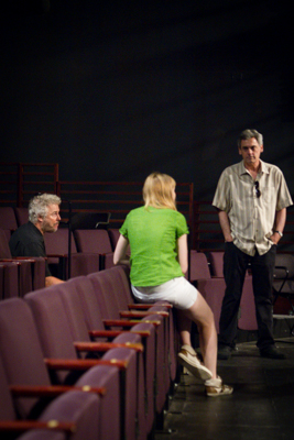 Ensemble member William Petersen, Rae Gray and director and ensemble member Randall Arney