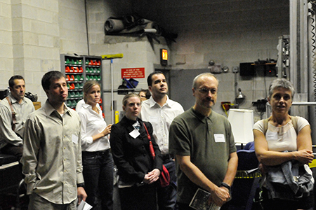Steppenwolf subscribers and donors on a tour backstage