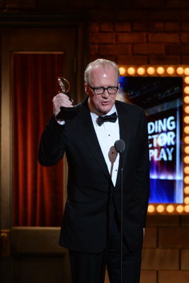 Ensemble member Tracy Letts accepts the award for Best Performance by an Actor in a Leading Role