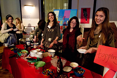 In between dancing guests were able to satisfy their sweet tooth at the fml inspired ice cream bar