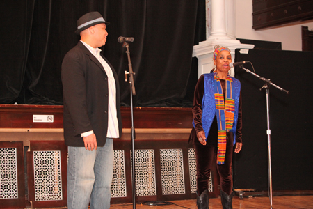 Aaron Todd Douglas with Amaniyea Payne, artistic director of Muntu Dance Theatre