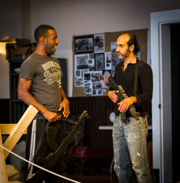 (L to R) Cast members La Shawn Banks and Kareem Bandealy