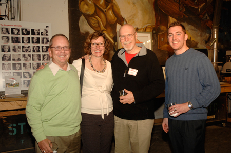 Gary Gephart, Cynthia Marchant, Steppenwolf Production Manager Al Franklin and Derek Blin 