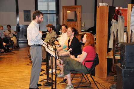 Ed Sobel with actors