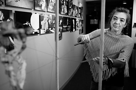 Theatre Zarko member demonstrates puppetry of the company